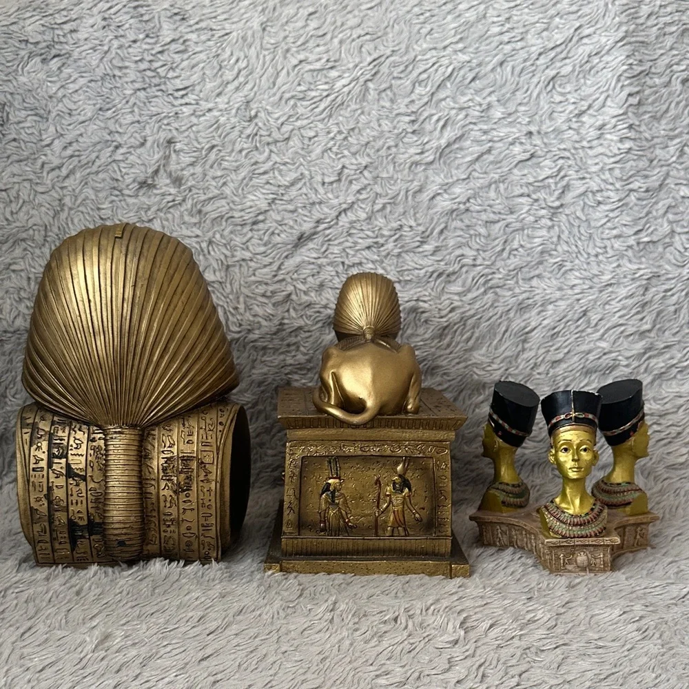 Egyptian Themed 3 Piece Decorative Set